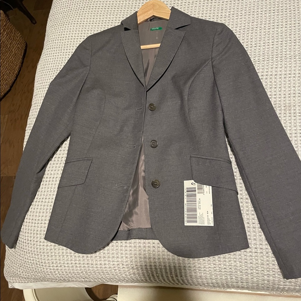 United Colors of Benetton Grey Blazer